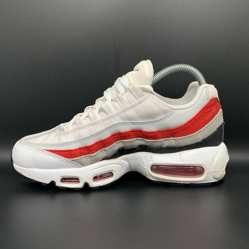 Nike Air Max 95 White University Red Grey Black DQ3430-001 Mens Size 6 - Picture 6 of 10
